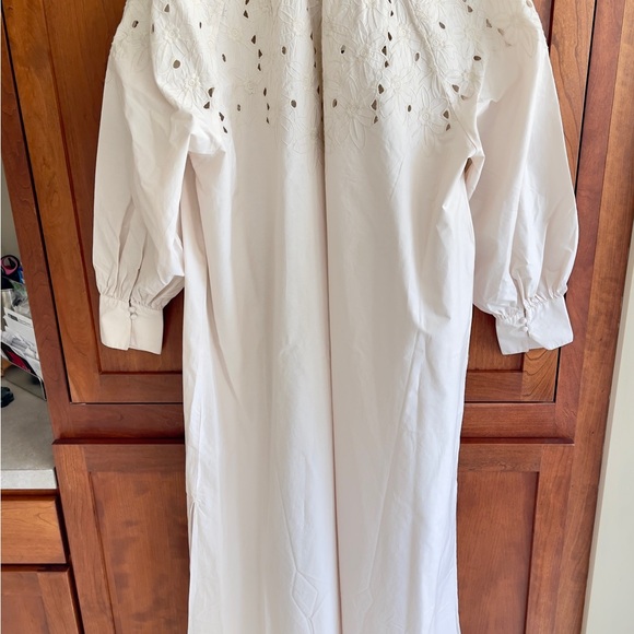 NWT H&M Women’s Embroidered Cotton Maxi Dress - Picture 9 of 10